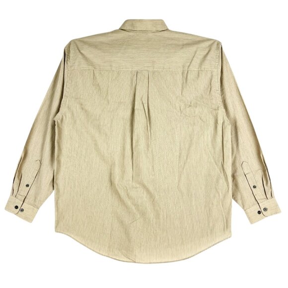Van Heusen Men's Wrinkle-Free Stain Shield Button-Down Tan Shirt Size L 16-16.5 - Picture 2 of 9